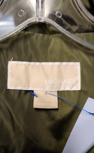 Michael Kors Women's Size L Green Coat