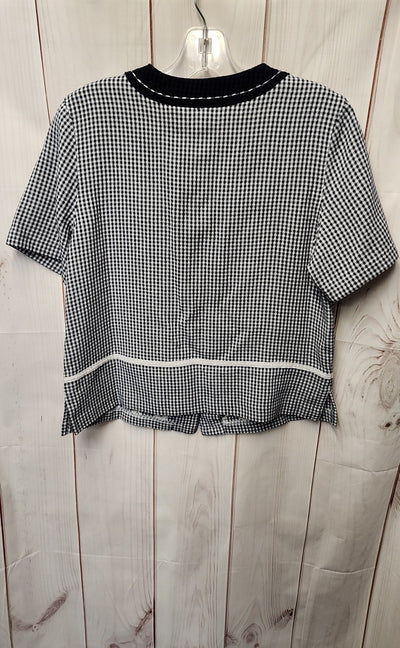 Koret Women's Size S Petite Blue Short Sleeve Top