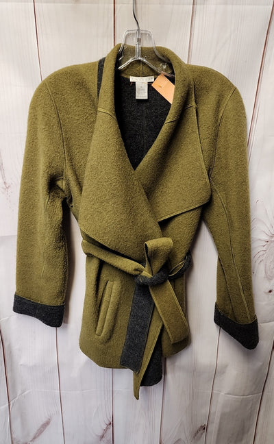 Tweeds Women's Size M Green Wool Blend Cardigan