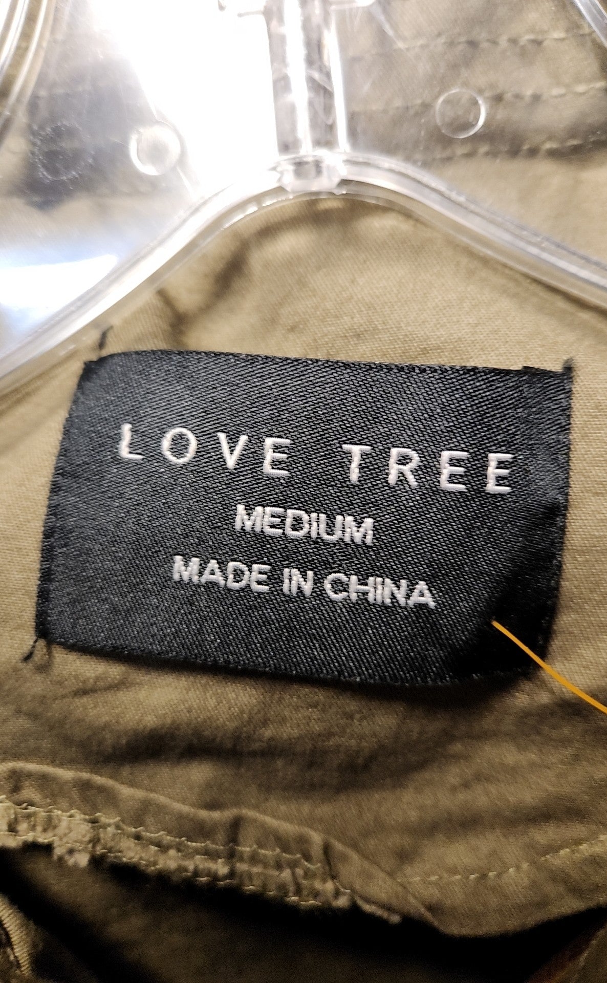 Love Tree Women's Size M Olive Green Jacket