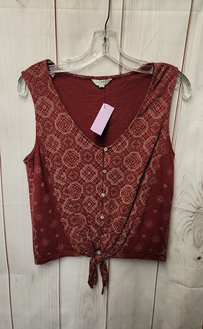 Lucky Brand Women's Size S Red Sleeveless Top