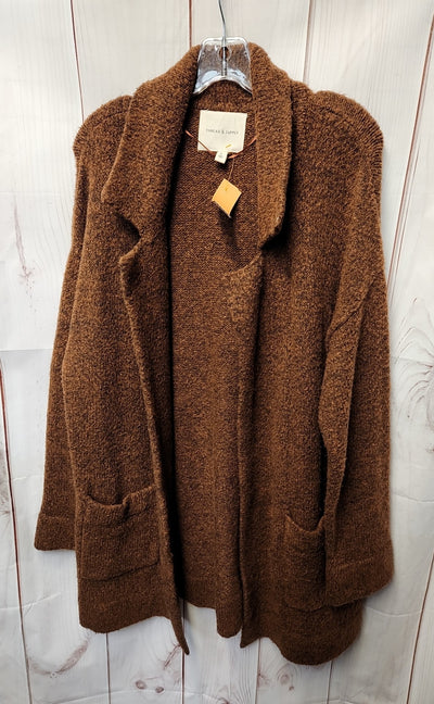 Thread & Supply Women's Size L Brown Cardigan