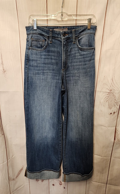 Joe's Women's Size 27 (3-4) Blue Jeans Greta Wid Leg Ankle