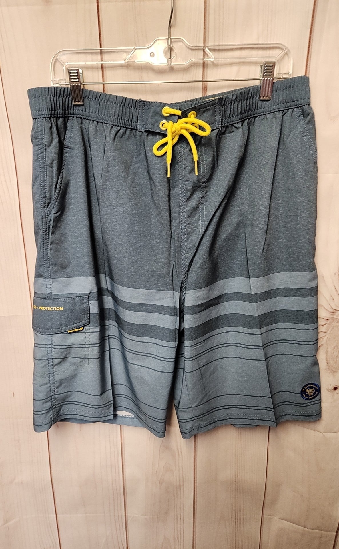 NWT Banana Boat Men's Size XL Blue Swim Trunks UPF 50+
