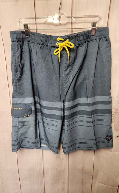 NWT Banana Boat Men's Size XL Blue Swim Trunks UPF 50+