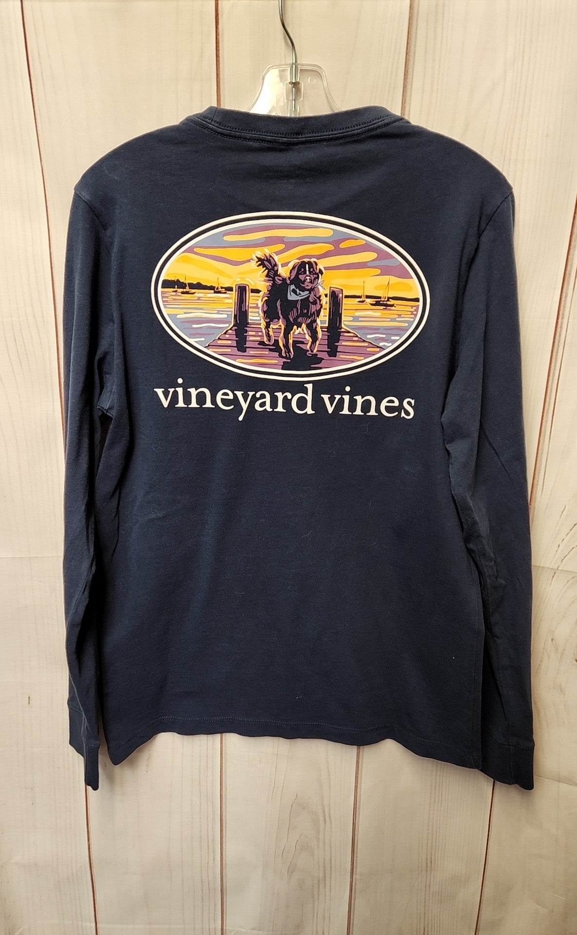 Vineyard Vines Boy's Size 12/14 Navy Shirt