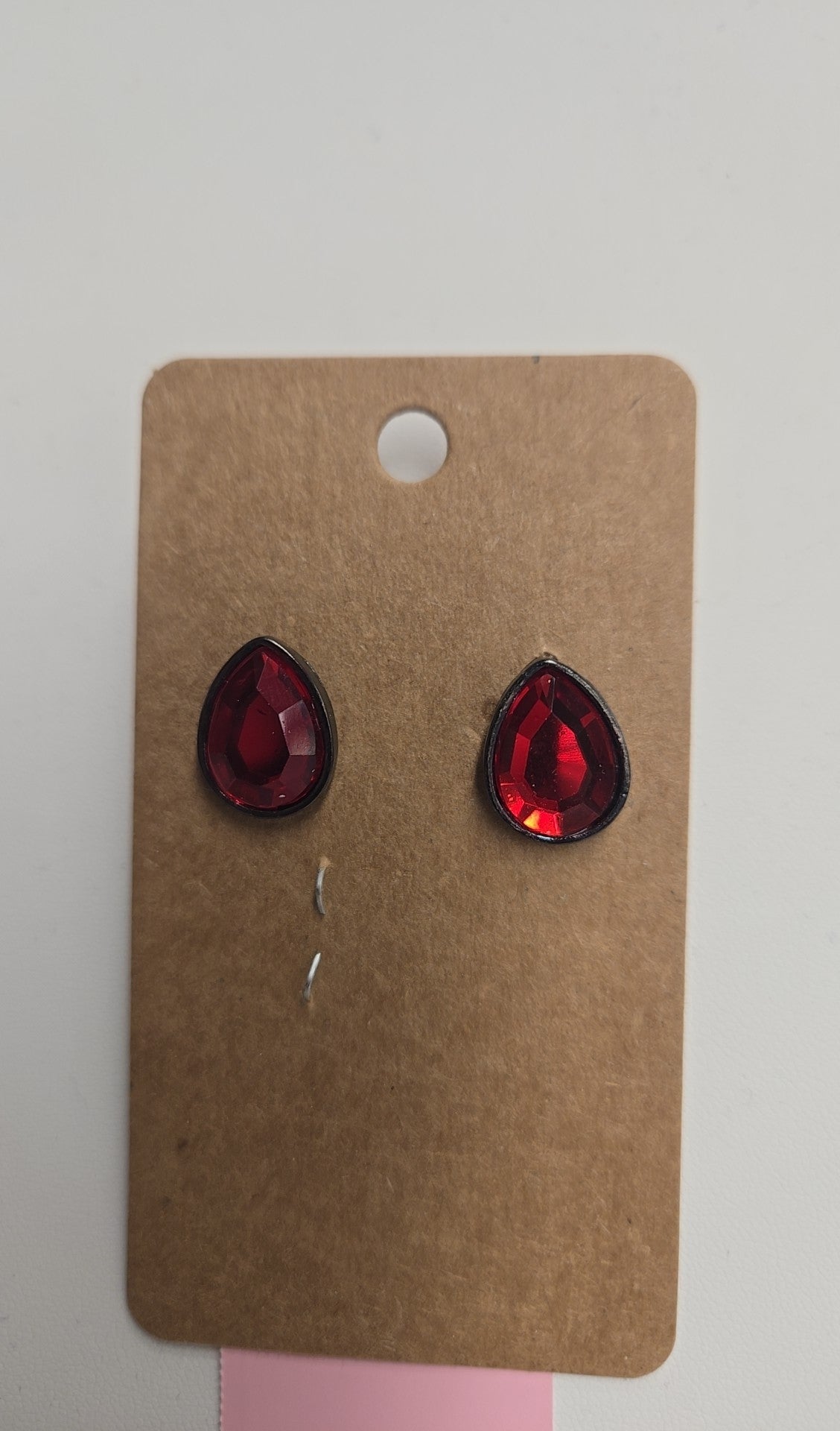 Red Stud Earrings