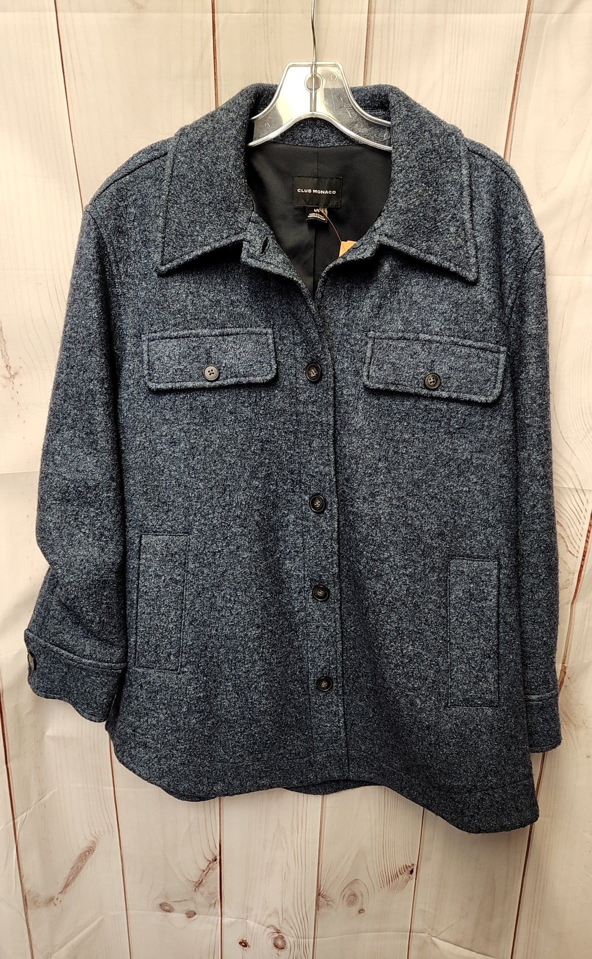Club Monaco Women's Size L Navy Coat