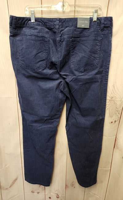 NWT Lands End Women's Size 16 Blue Corduroy Pants
