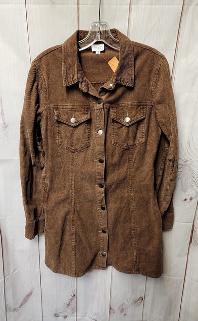 Le Lis Women's Size S Brown Corduroy Jacket