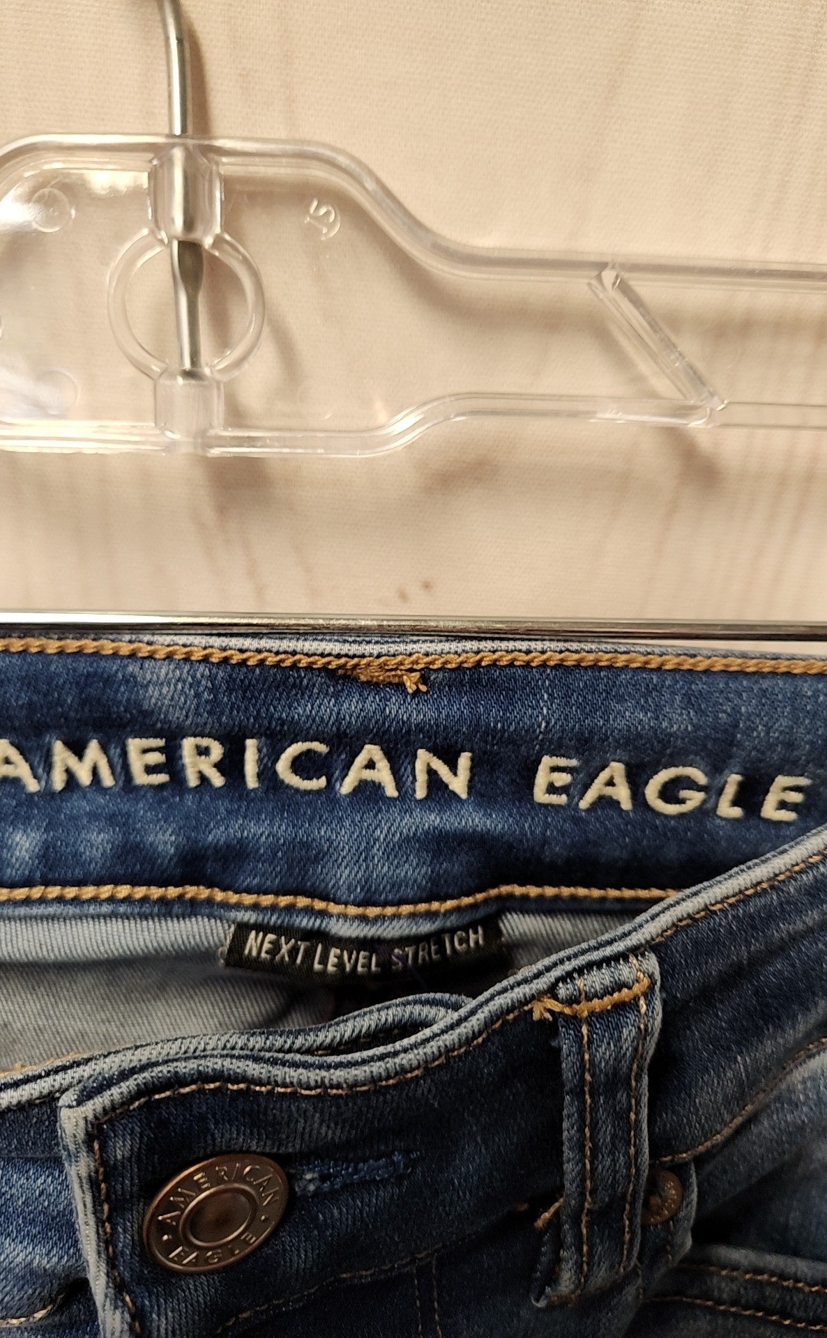 American Eagle Women's Size 23 (000) Blue Jeans Hi-Rise Jegging