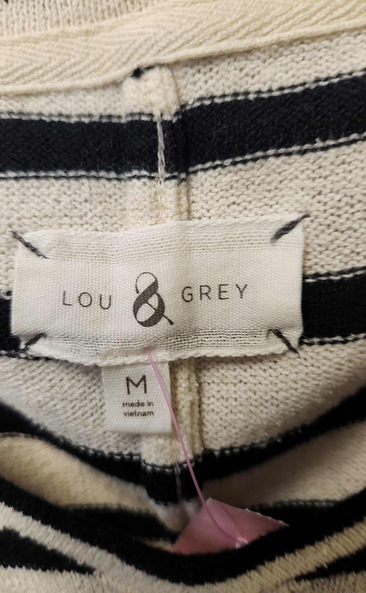 Lou & Grey Women's Size M White & Black Dress