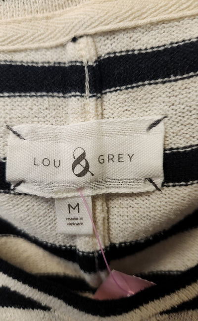 Lou & Grey Women's Size M White & Black Dress