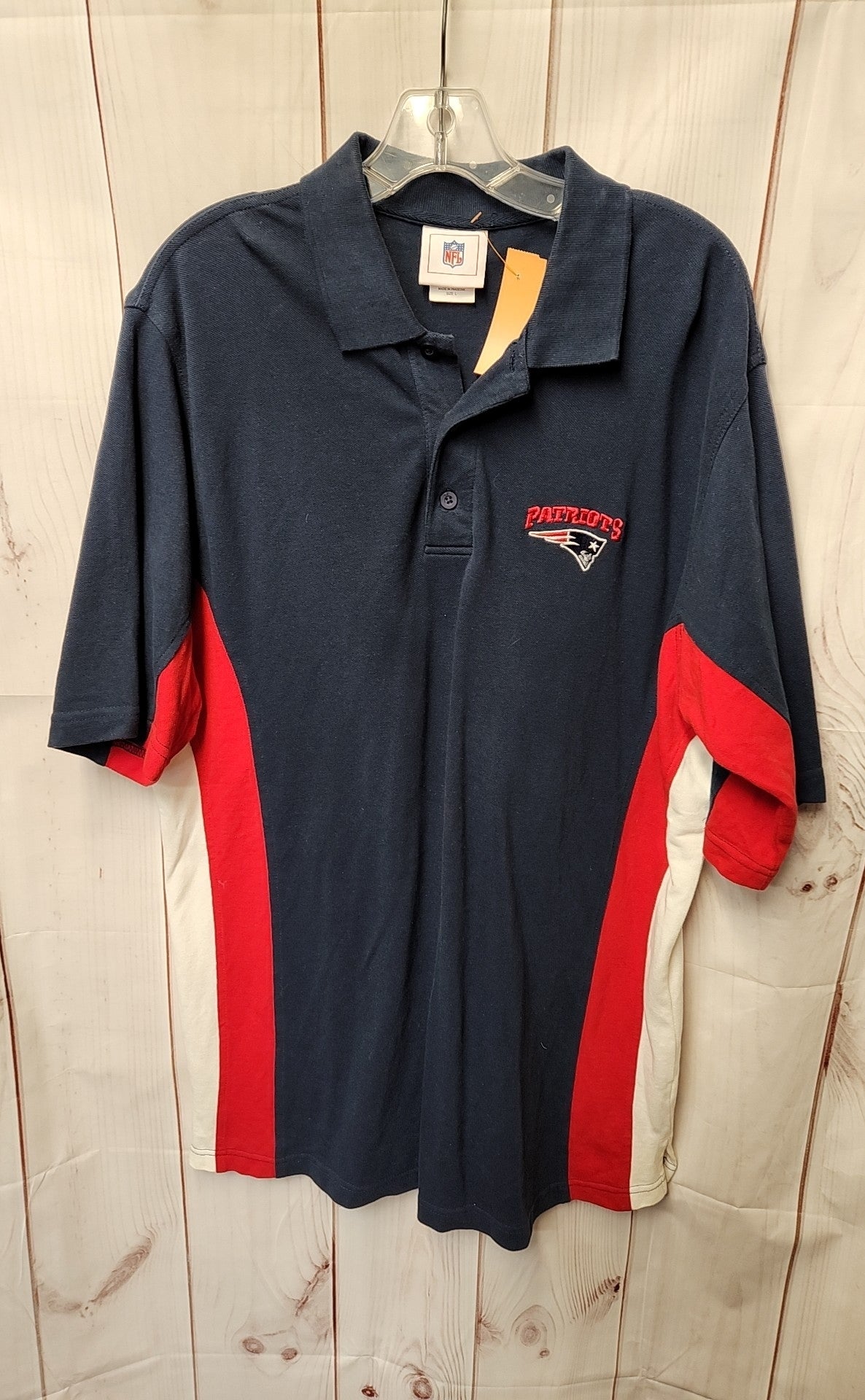 Patriots Men's Size L Navy Shirt