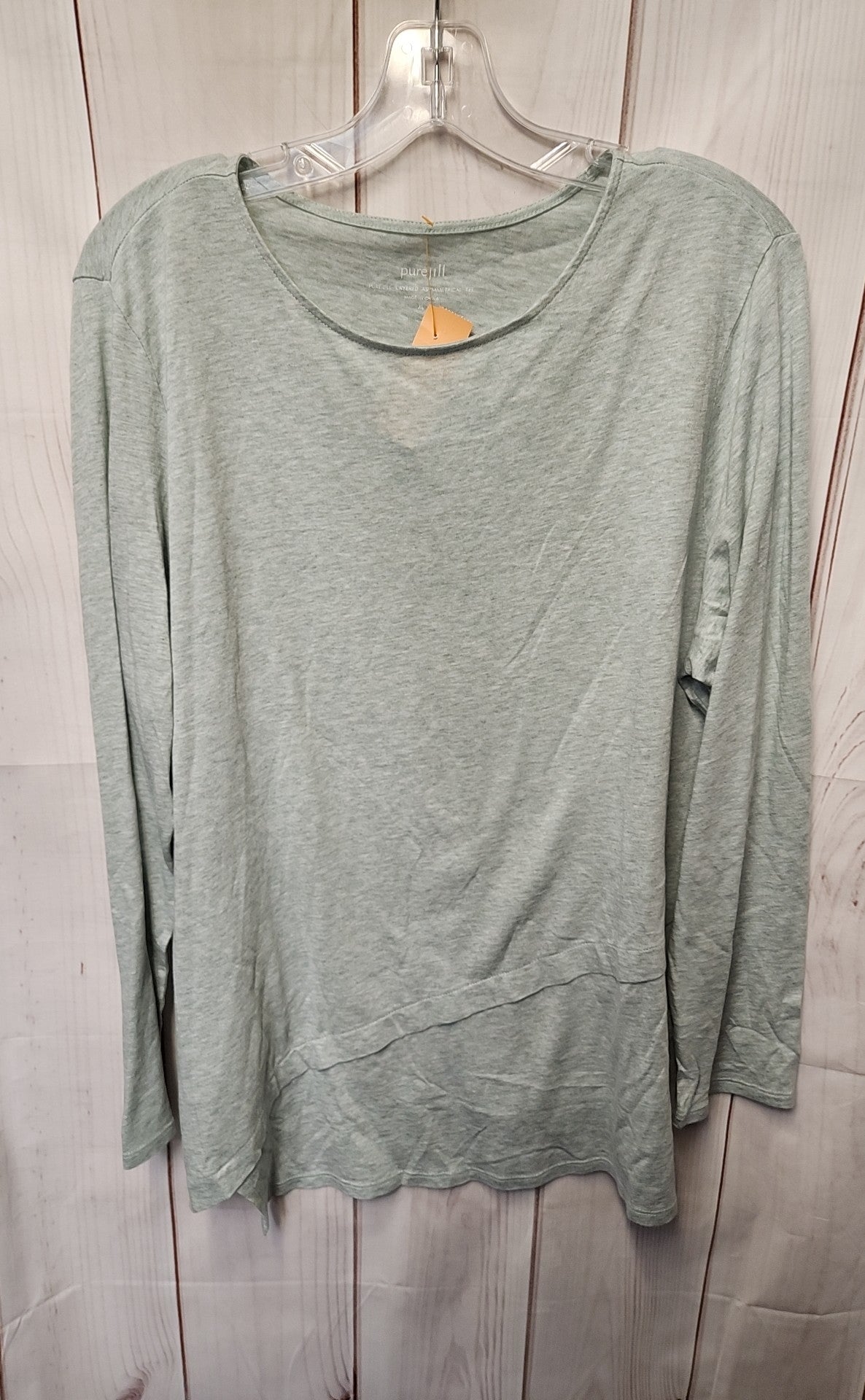 Pure Jill Women's Size XL Mint 3/4 Sleeve Top