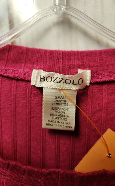 Bozzolo Women's Size S Pink Short Sleeve Top