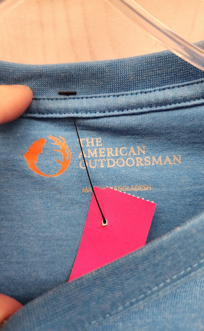 The American Outdoorsman Men's Size L Blue Shirt