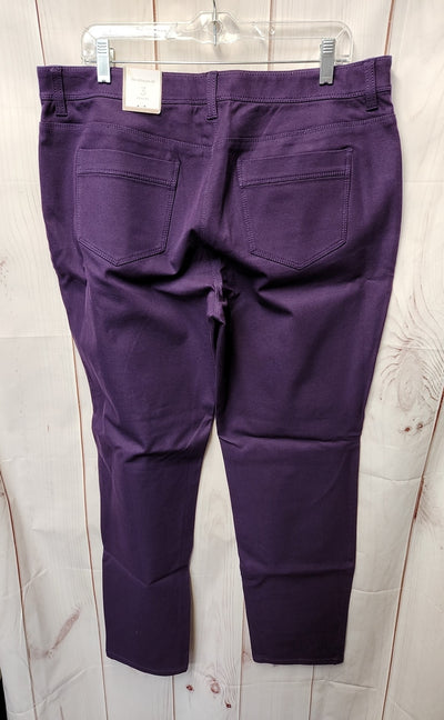 NWT Chico's Women's Size 3 = US 16 Purple Pants