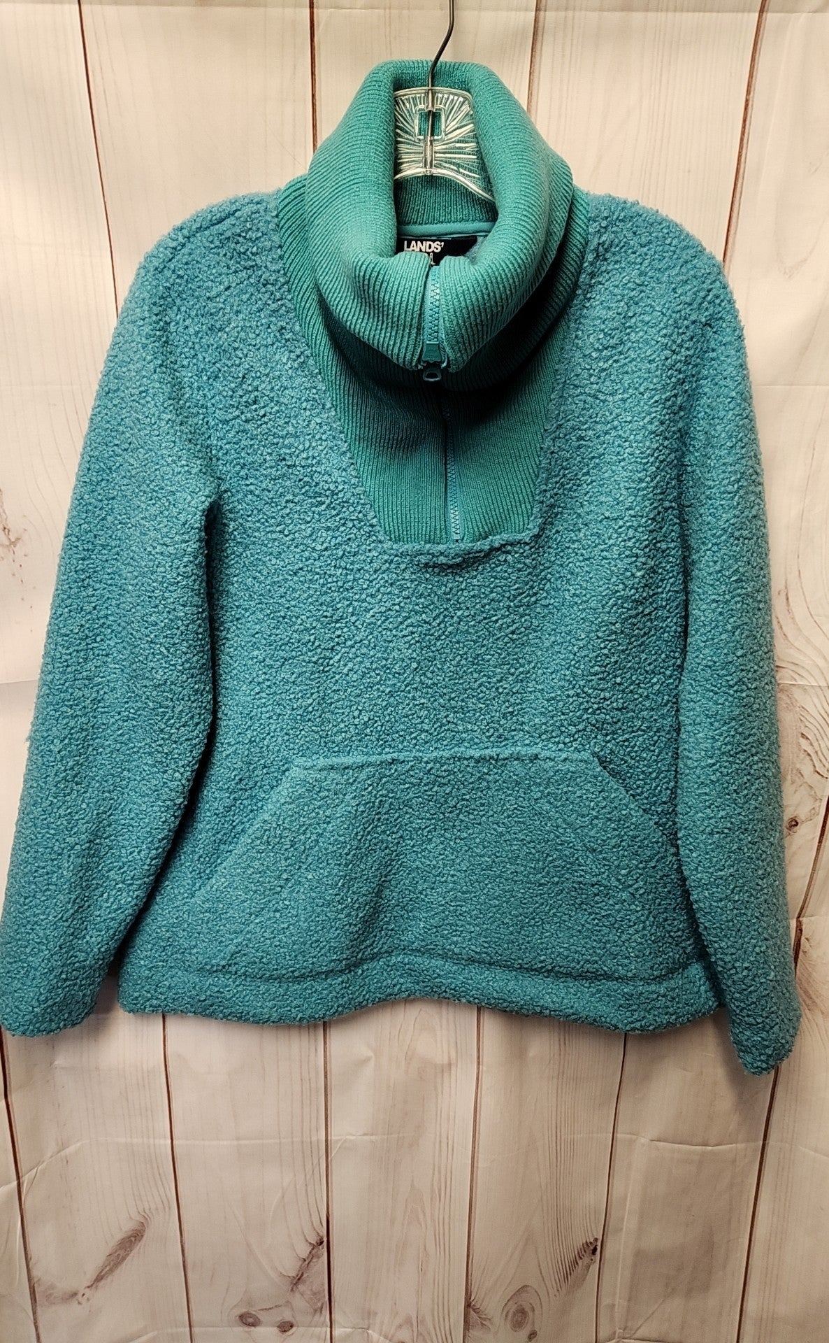Lands End Women's Size S Teal Sweatshirt