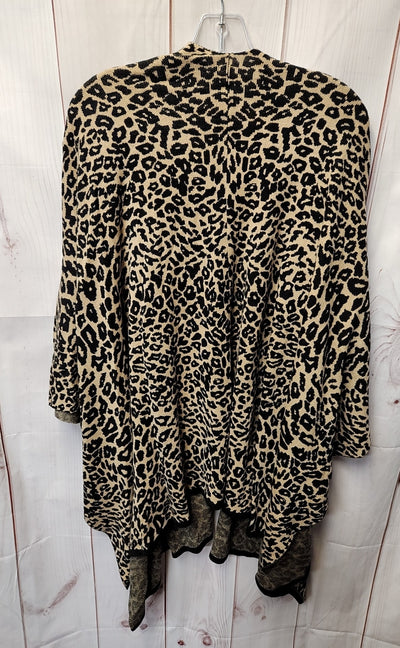Chico's Women's Size One Size Brown Animal Print Shawl