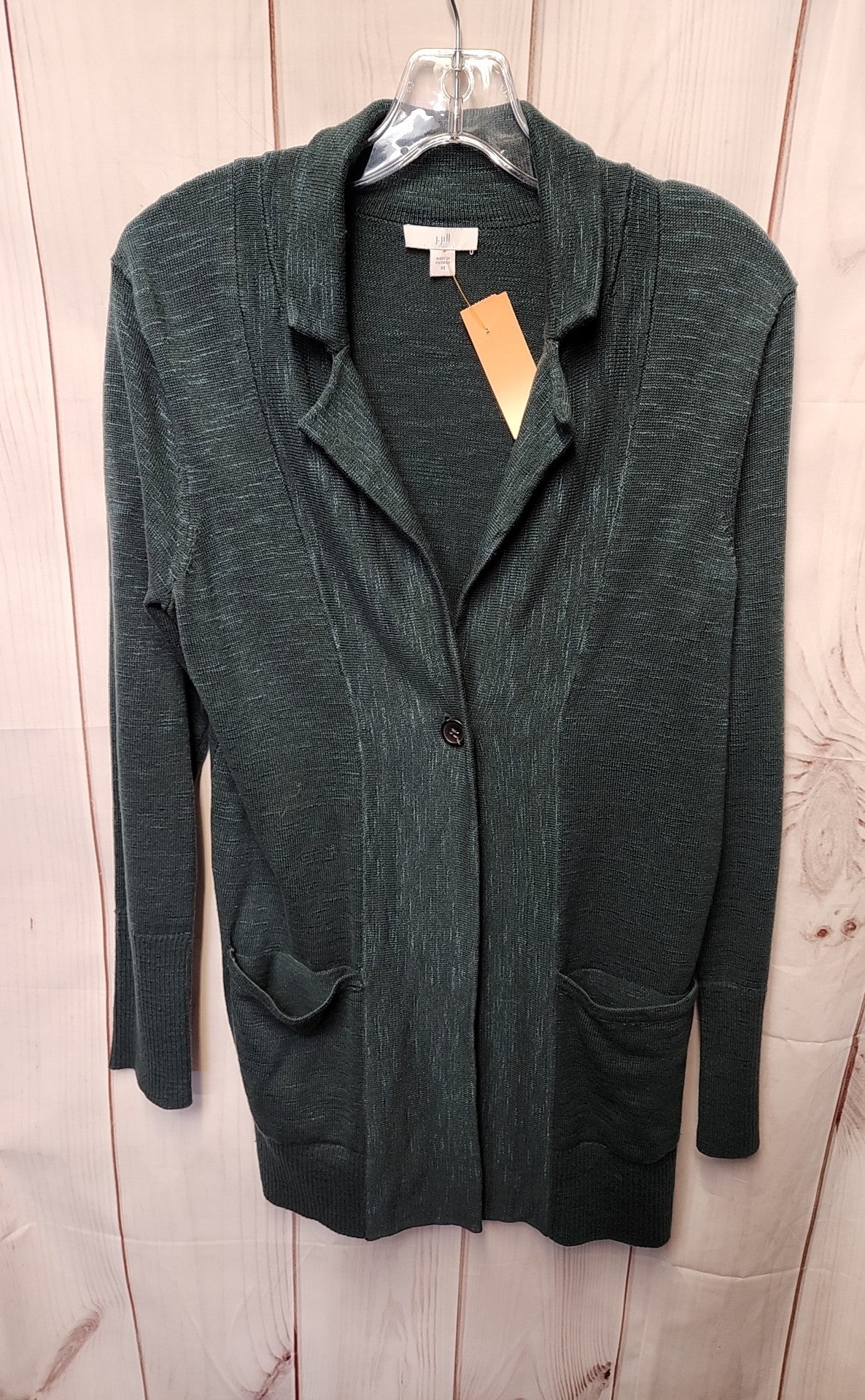 J Jill Women's Size XS Green Cardigan