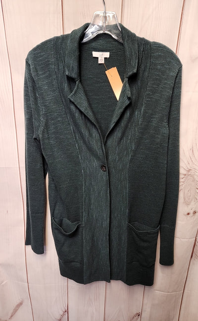 J Jill Women's Size XS Green Cardigan