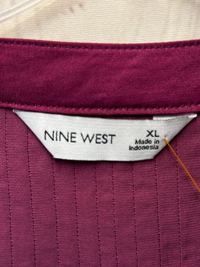 Nine West Women's Size XL Pink Long Sleeve Top