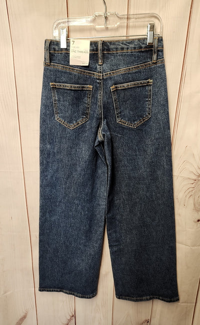 Epic Threads Girl's Size 7 Blue Jeans Wide Leg