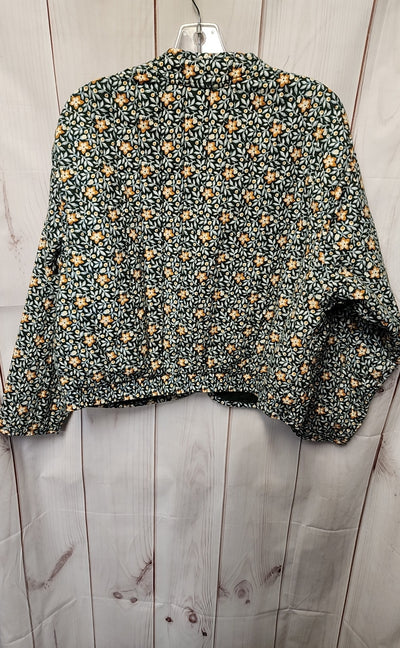 Universal Thread Women's Size L Green Floral Jacket