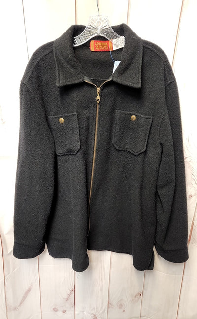 LD Burke Of Santa Fe Men's Size L Black Wool Blend Jacket