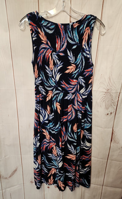 Croft & Barrow Women's Size S Blue Floral Dress