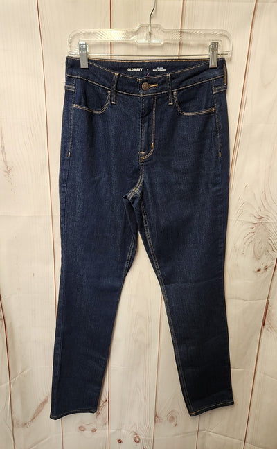 Old Navy Women's Size 27 (3-4) Blue Jeans High Rise Wow Straight