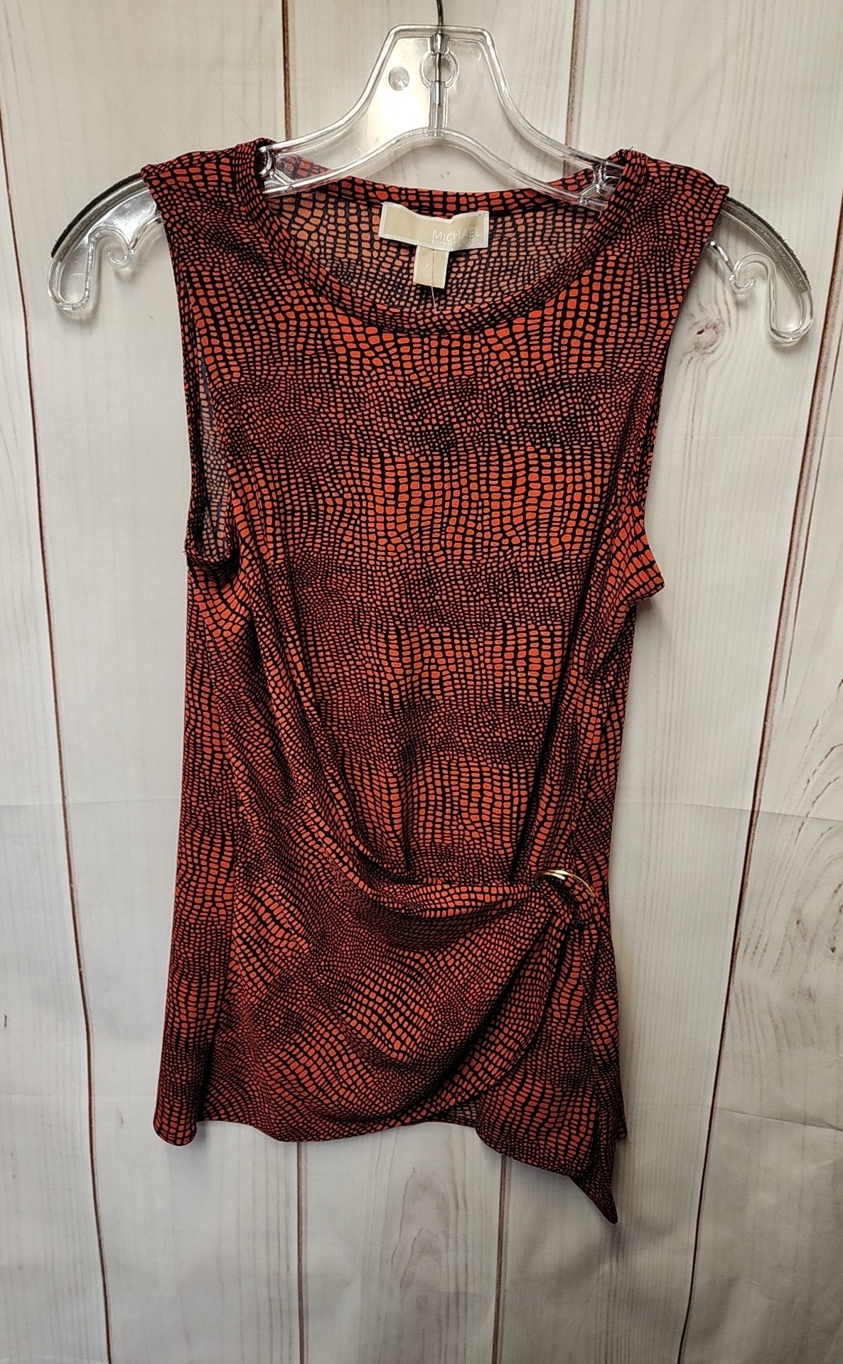 Michael Kors Women's Size XS Red & Black Sleeveless Top