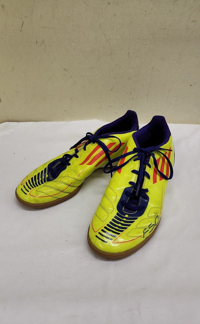 Adidas F50 Men's Size 8 Yellow Indoor Soccer Shoes