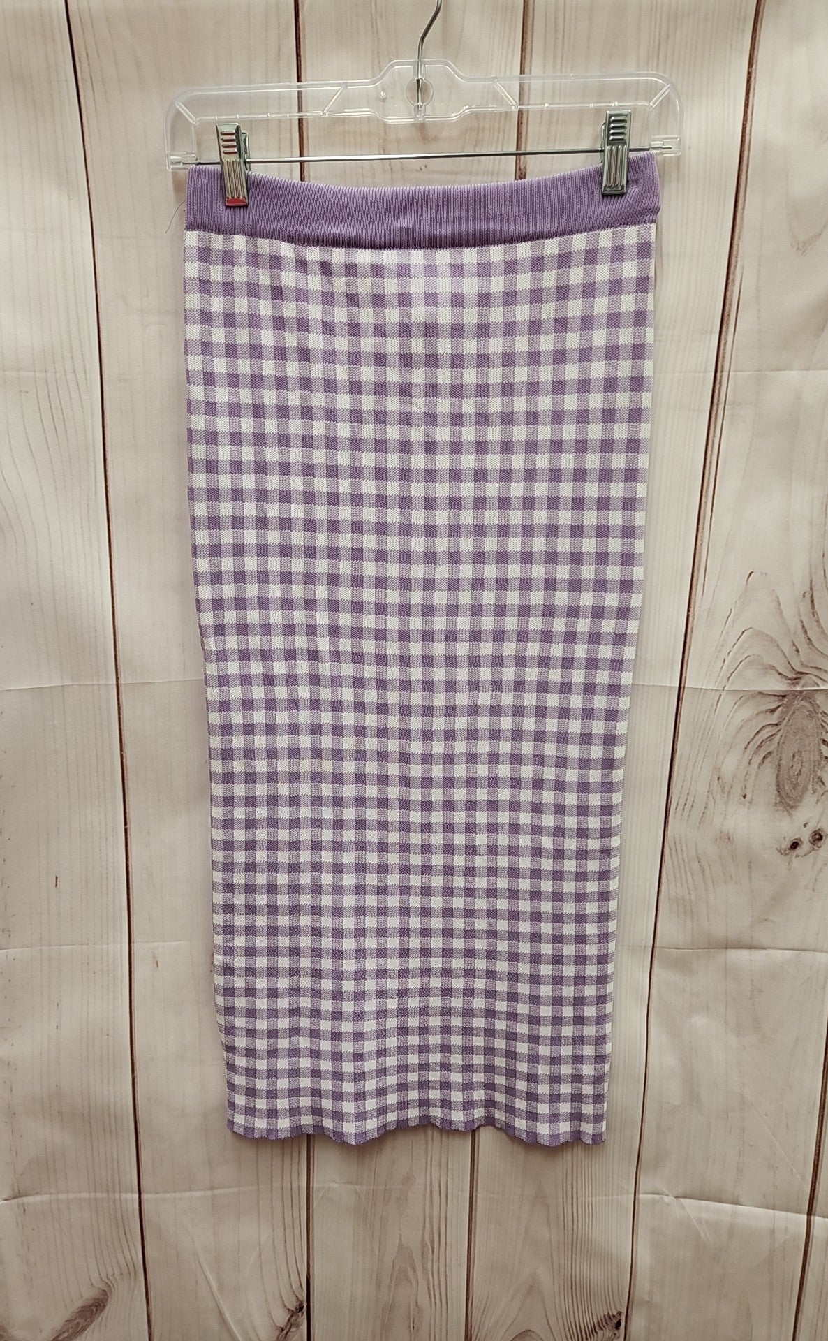 Princess Polly Women's Size Small/Medium Purple Checkered Skirt