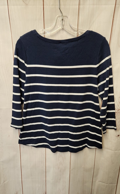 Charter Club Women's Size XL Navy 3/4 Sleeve Top