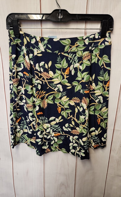 NWT Loft Women's Size 2 Petite Navy Floral Skirt