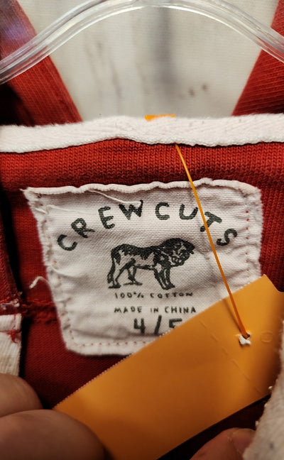 Crewcuts Boy's Size 4/5 Red Sweatshirt