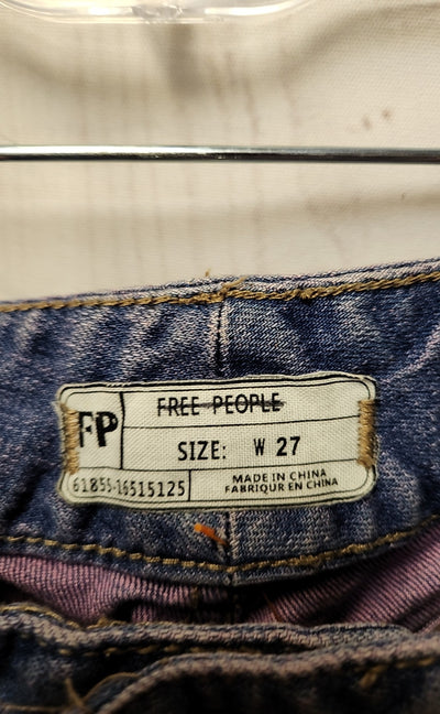 Free People Women's Size 27 (3-4) Blue Jeans