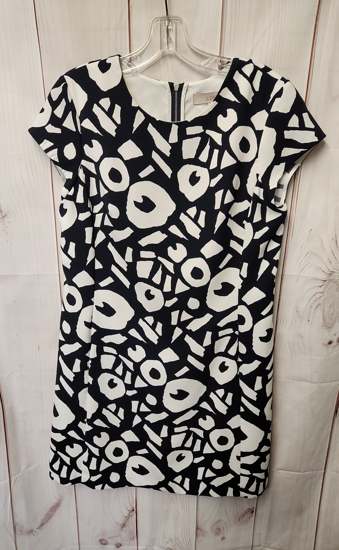 Loft Women's Size 8 Black & White Dress