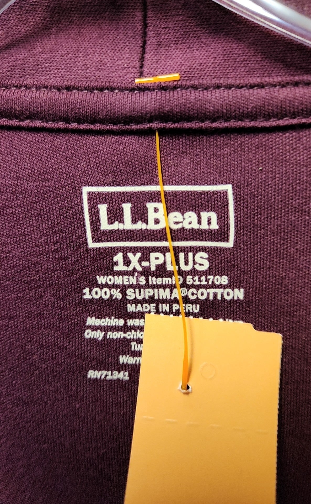 LL Bean Women's Size 1X Purple Cardigan