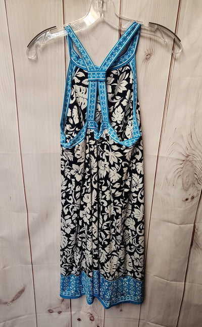 Max Studio Women's Size XL Blue Floral Dress