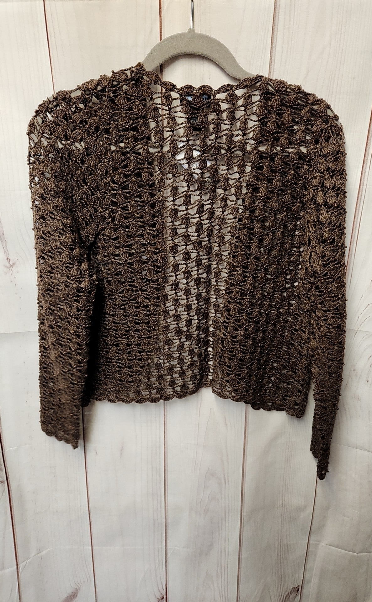 West End Women's Size S Petite Brown Cardigan