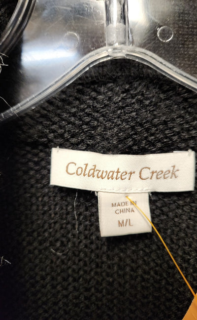 Coldwater Creek Women's Size M/L Black Cardigan
