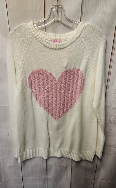Pink Lily Women's Size M White Sweater