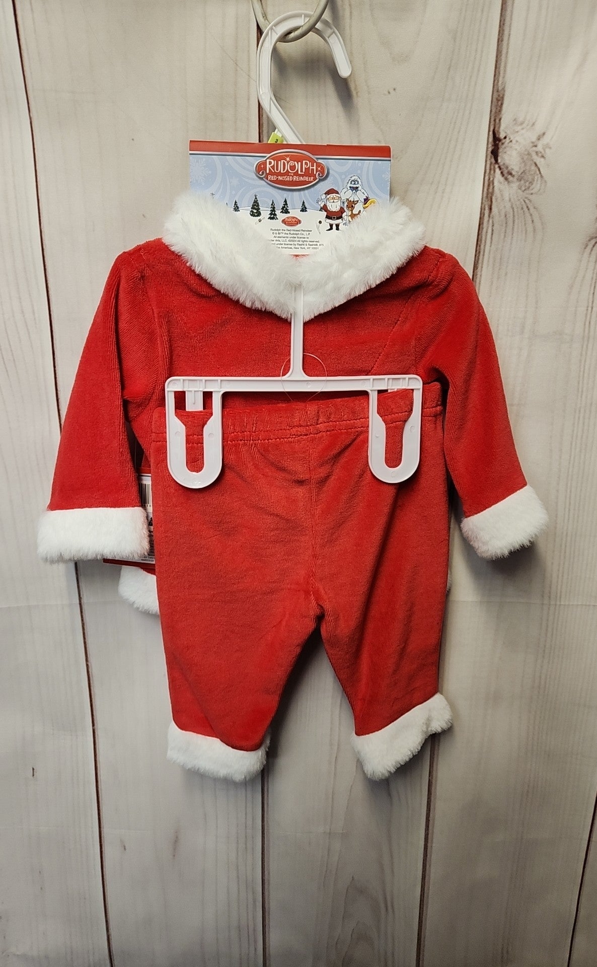 Rudolph Boy's Size 3 Months Red Outfit