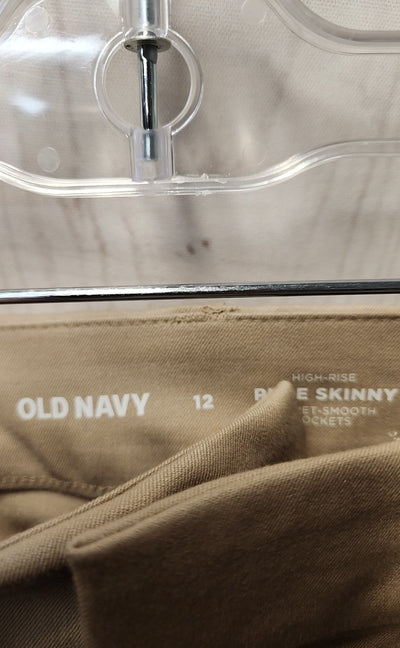 Old Navy Women's Size 12 Beige Pants Hgih Rise Pixie Skinny