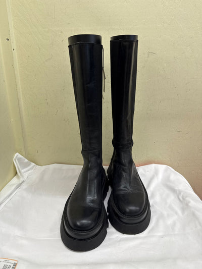 NWT Zara Women's Size 40 = 9-1/2 Black Boots Shoes