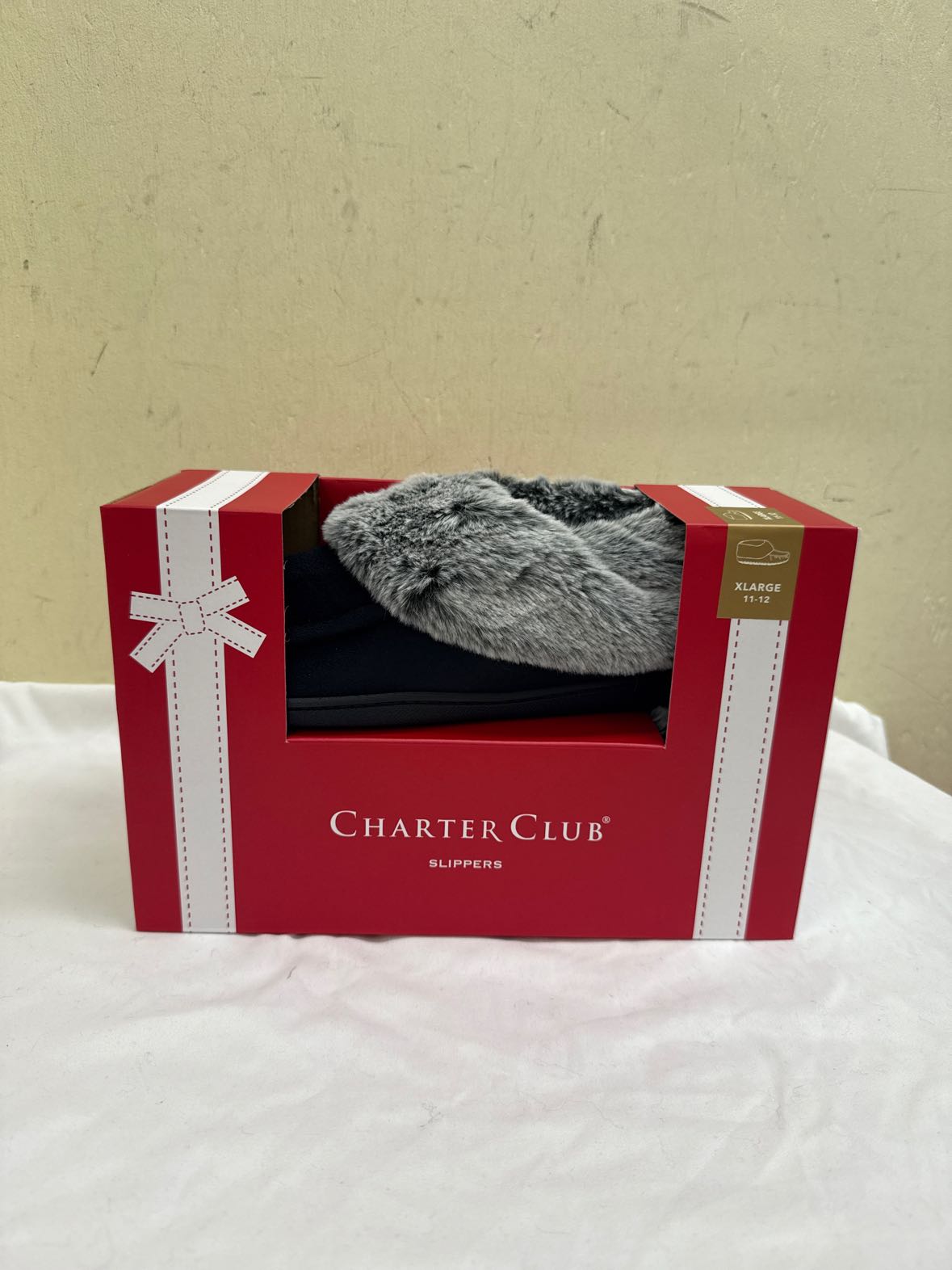 NIB Charter Club Women's Size 11 Black Slippers
