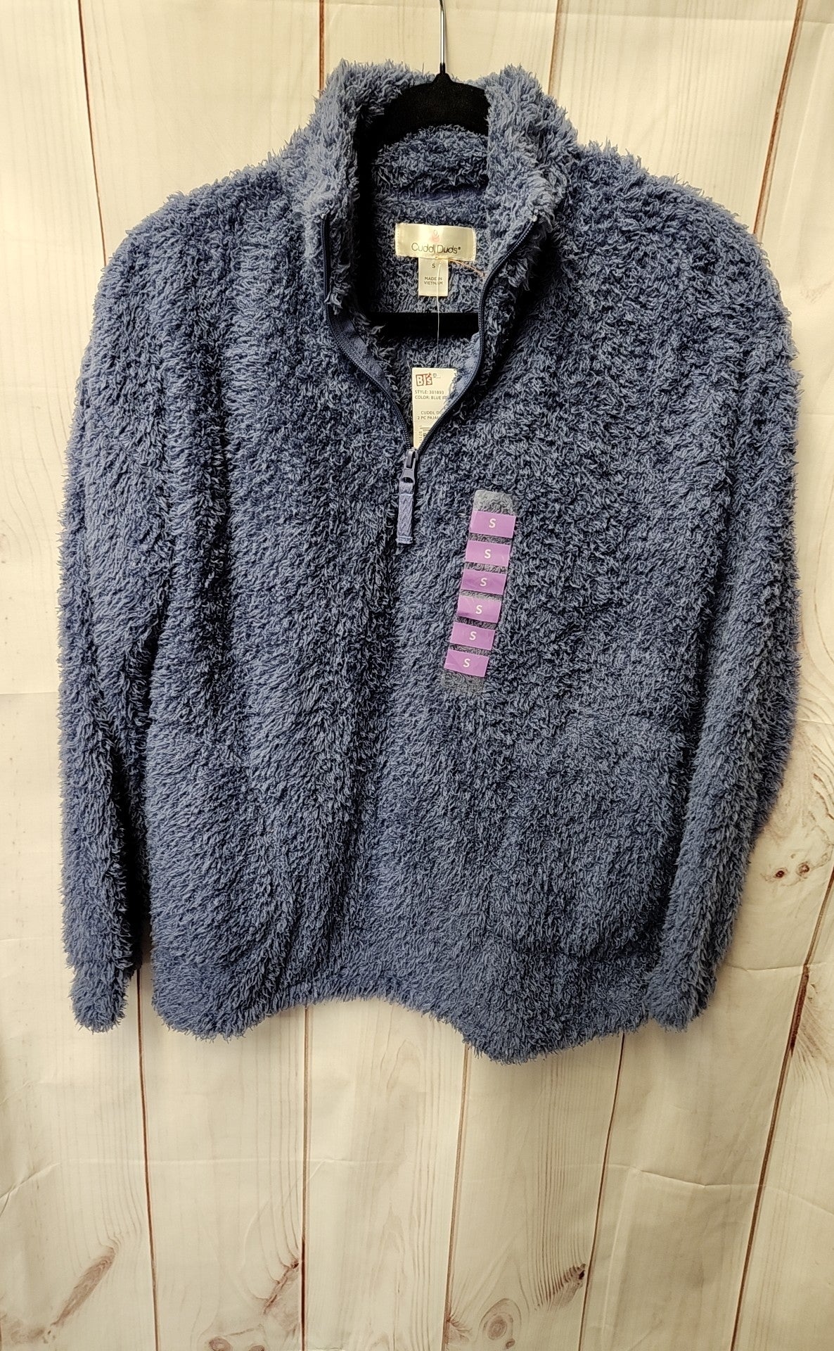 NWT Cuddl Duds Women's Size S Blue Sweatshirt